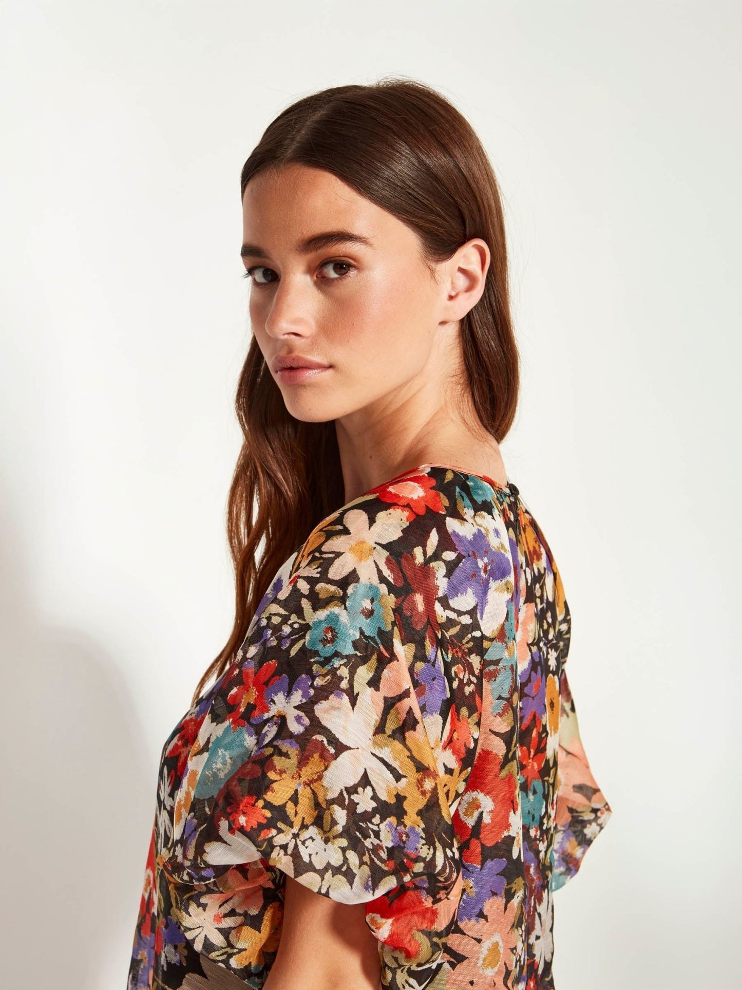 Juliette Hogan | Emmy Dress (Petal Parade Linen Silk) | Ember | Palm Boutique
