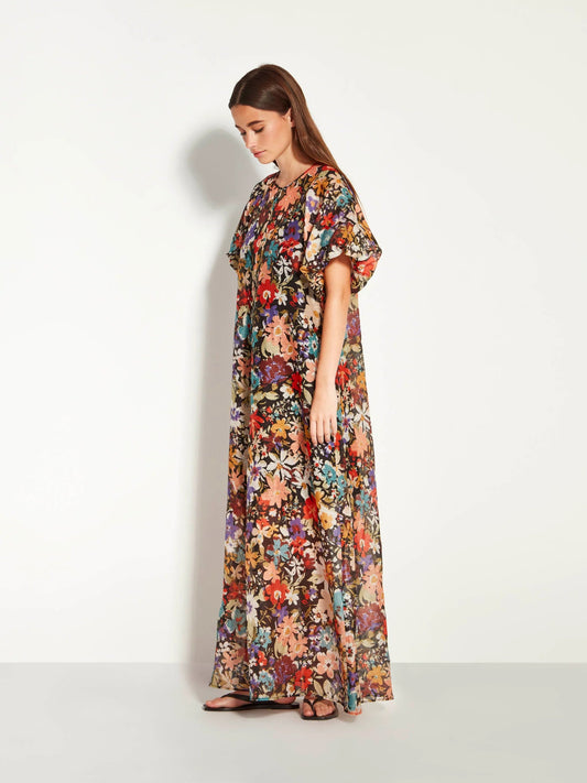 Juliette Hogan | Emmy Dress (Petal Parade Linen Silk) | Ember | Palm Boutique