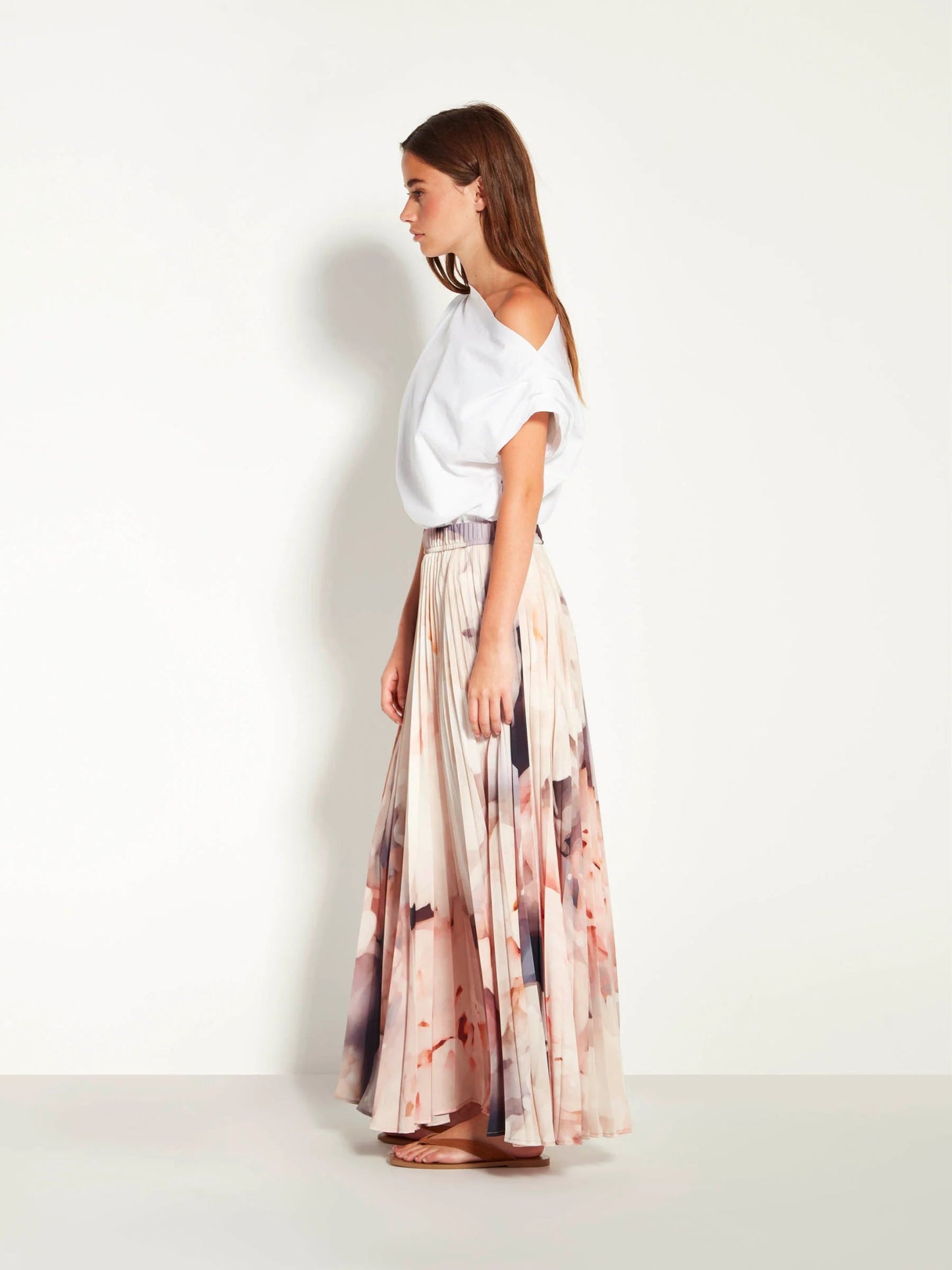 Juliette Hogan | Evelyn Pleat Skirt | (Bloom Crepe) Bouquet | Palm Boutique