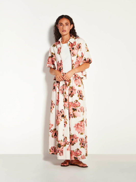 Juliette Hogan | Everly Shirt (Ruffled Tulips Cotton) | Glow | Palm Boutique