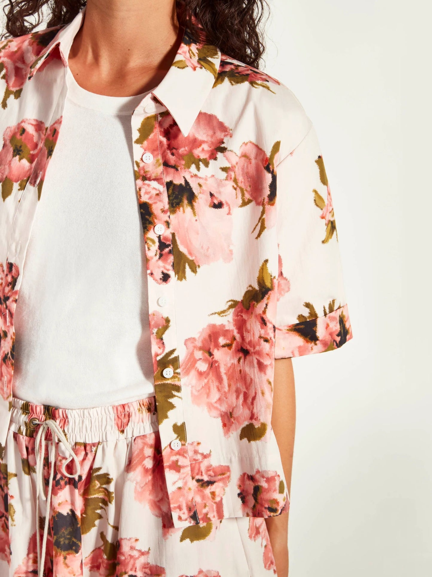Juliette Hogan | Everly Shirt (Ruffled Tulips Cotton) | Glow | Palm Boutique