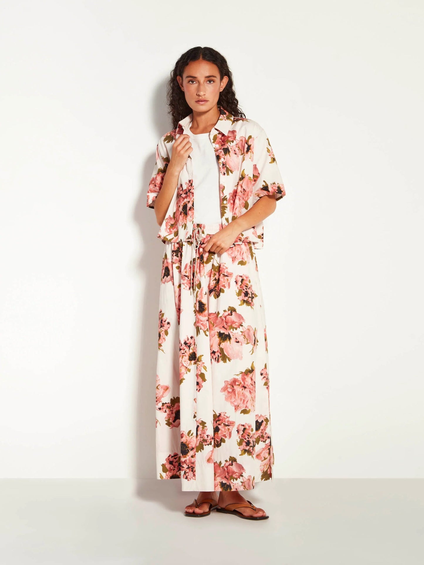 Juliette Hogan | Everly Shirt (Ruffled Tulips Cotton) | Glow | Palm Boutique