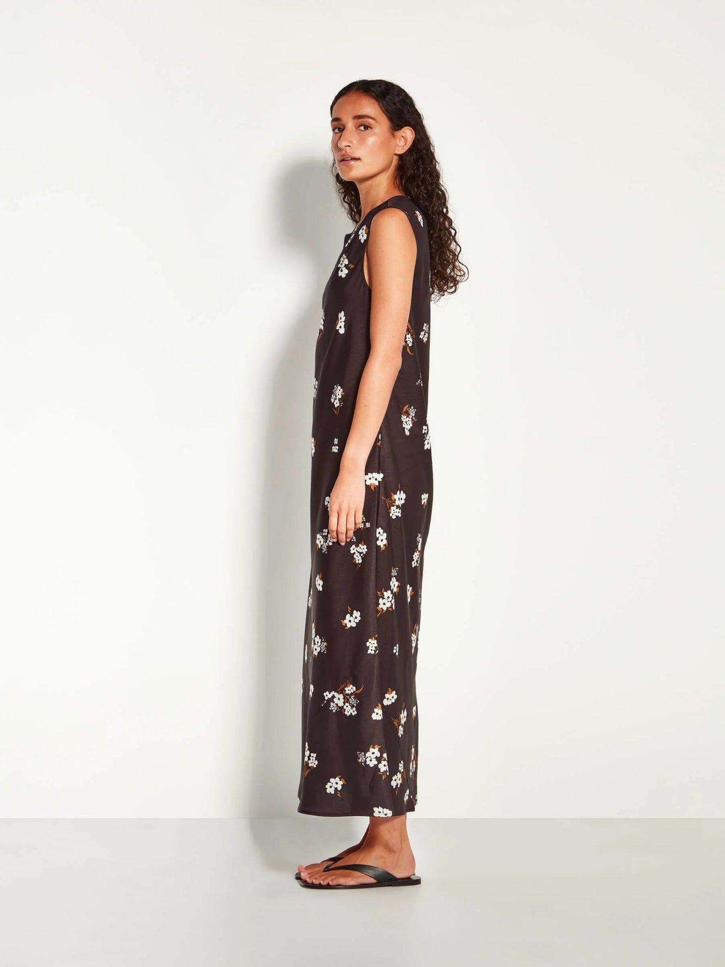 Juliette Hogan | Fran Dress (Moonflower Twill) | Golden | Palm Boutique