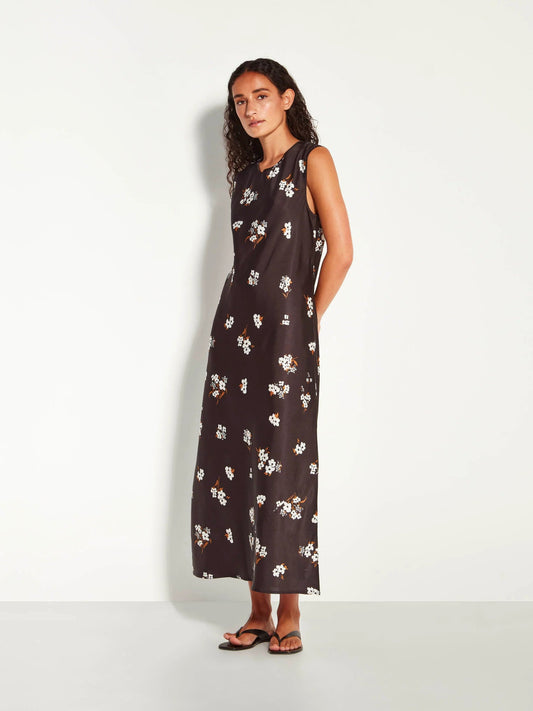 Juliette Hogan | Fran Dress (Moonflower Twill) | Golden | Palm Boutique