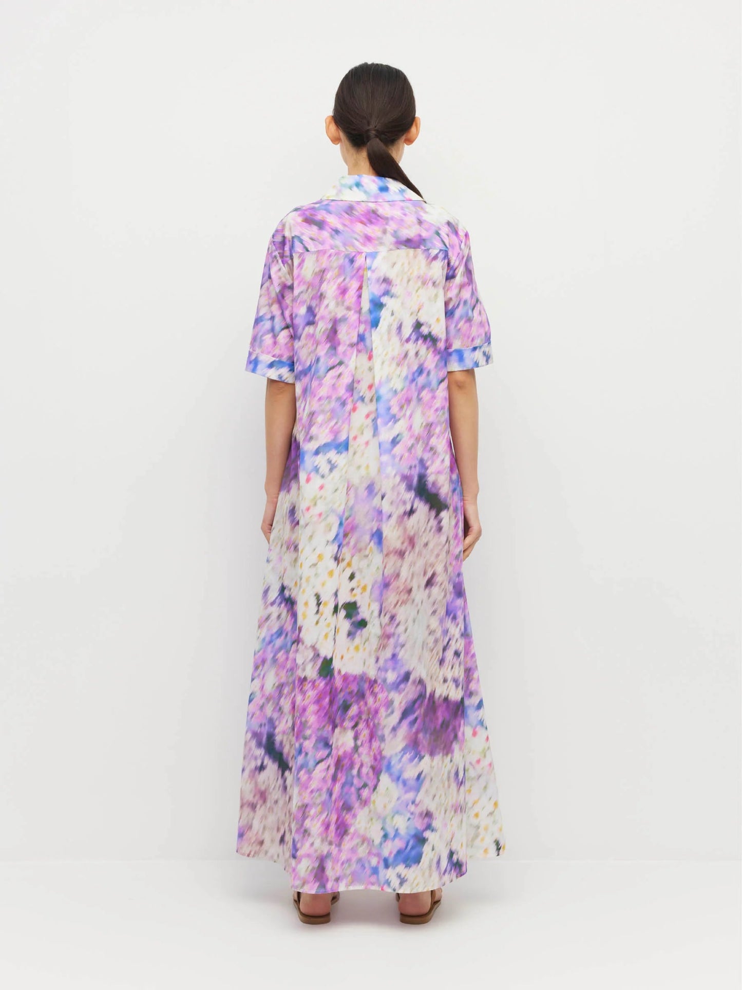 Juliette Hogan | Isle Shirtdress (lavender mist cotton) | Aster | Palm Boutique