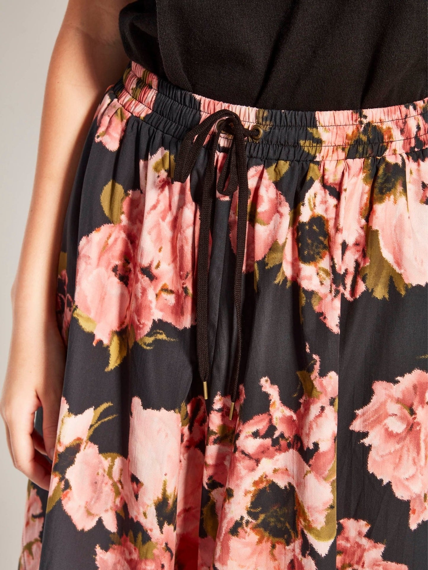 Juliette Hogan | Kev Skirt (Ruffled Tulips Cotton) | Shadow | Palm Boutique