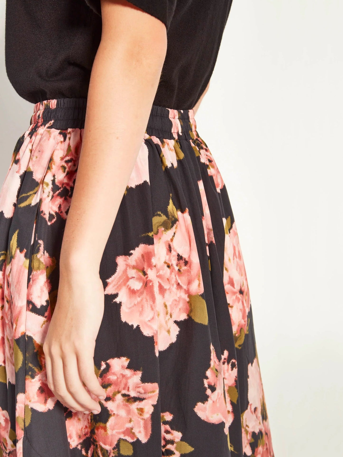 Juliette Hogan | Kev Skirt (Ruffled Tulips Cotton) | Shadow | Palm Boutique