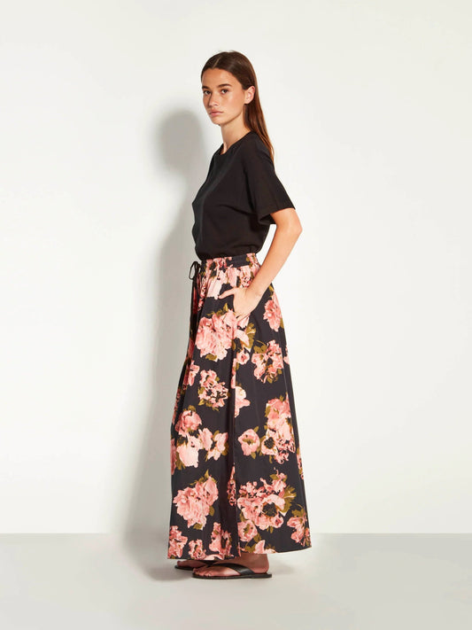 Juliette Hogan | Kev Skirt (Ruffled Tulips Cotton) | Shadow | Palm Boutique