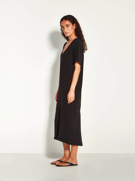 Juliette Hogan | Lynette Dress (Luxe Suiting) | Black | Palm Boutique