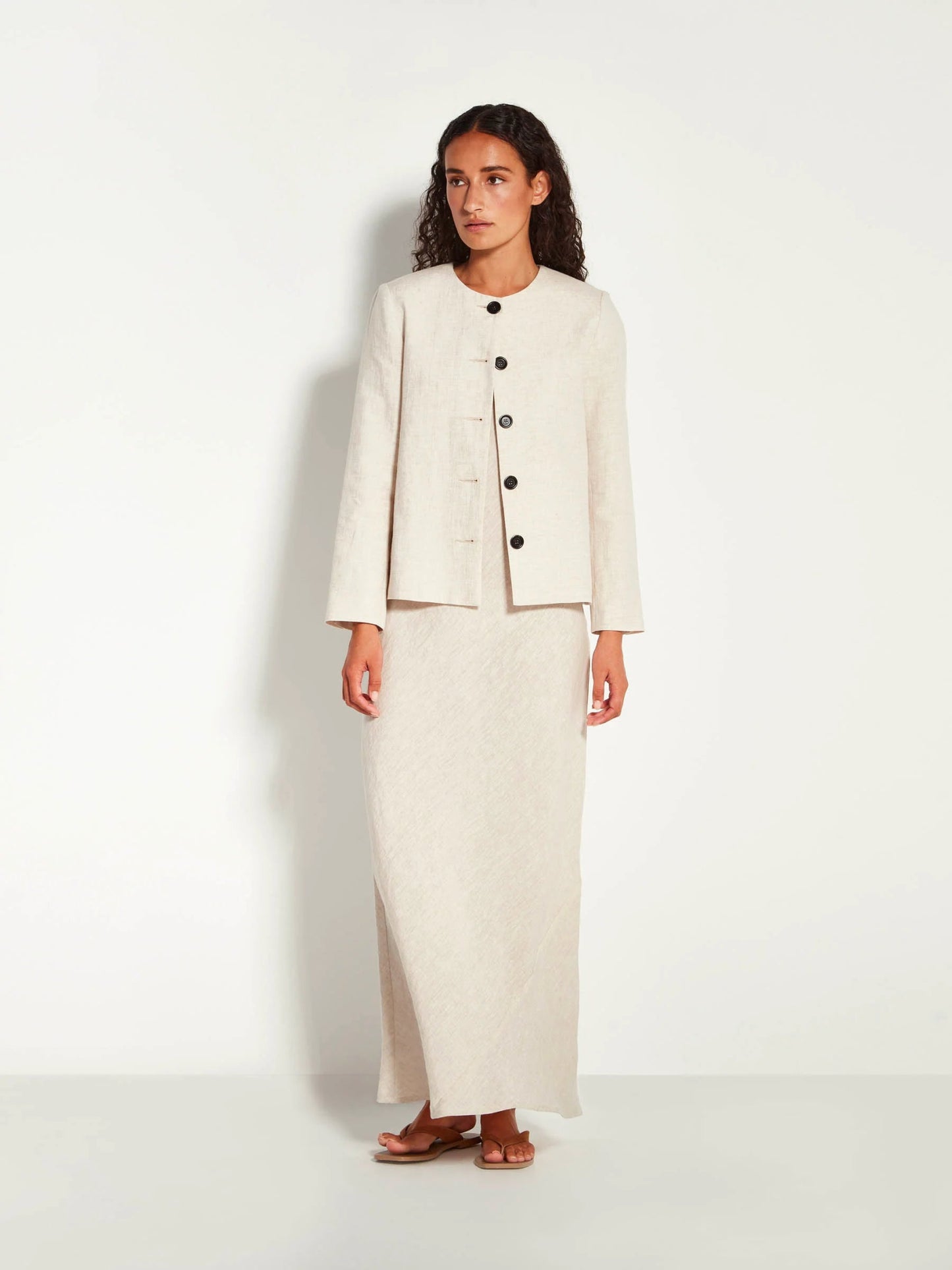 Juliette Hogan | Mimi Jacket (Vintage Linen) | Natural | Palm Boutique
