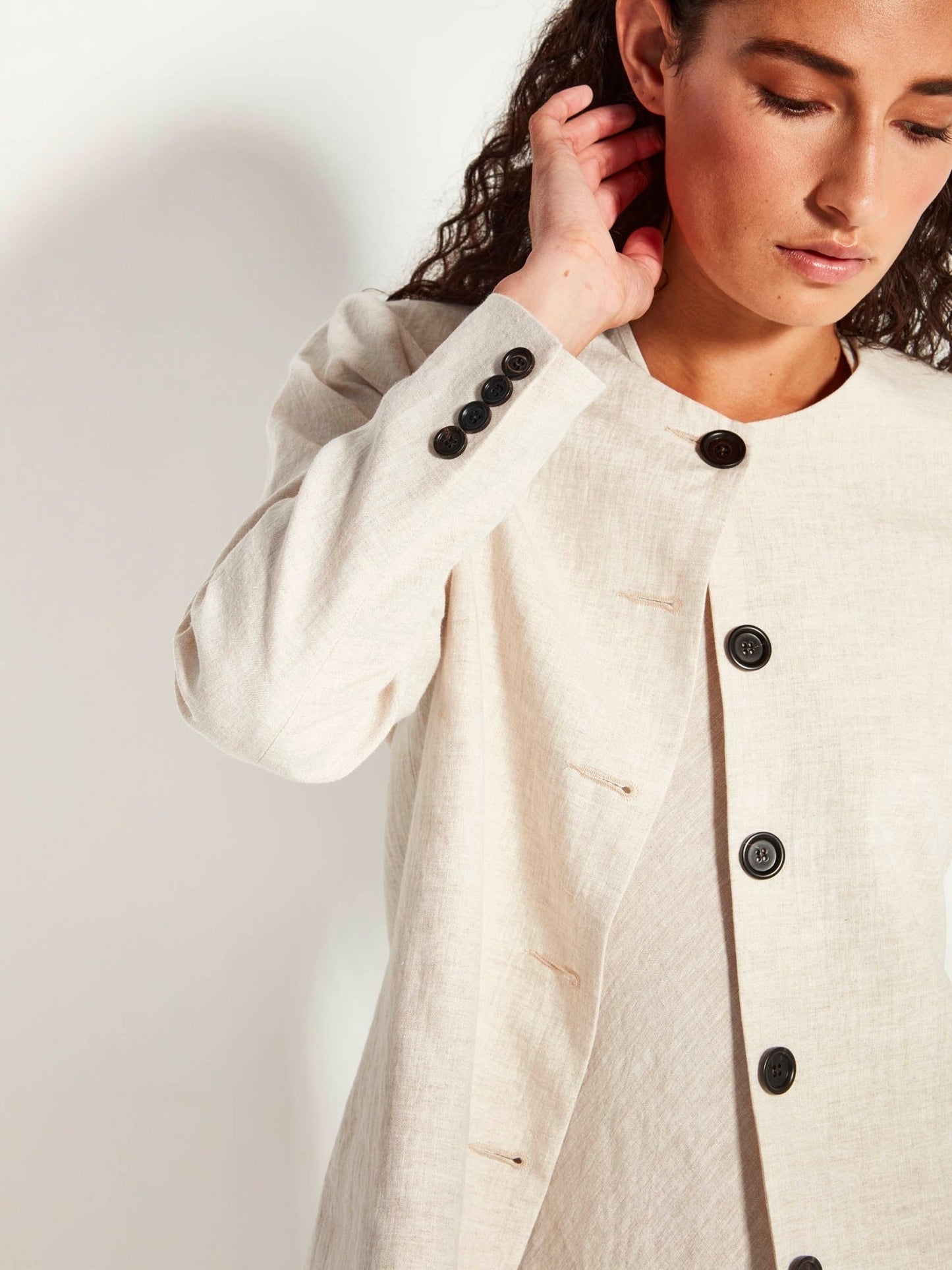 Juliette Hogan | Mimi Jacket (Vintage Linen) | Natural | Palm Boutique