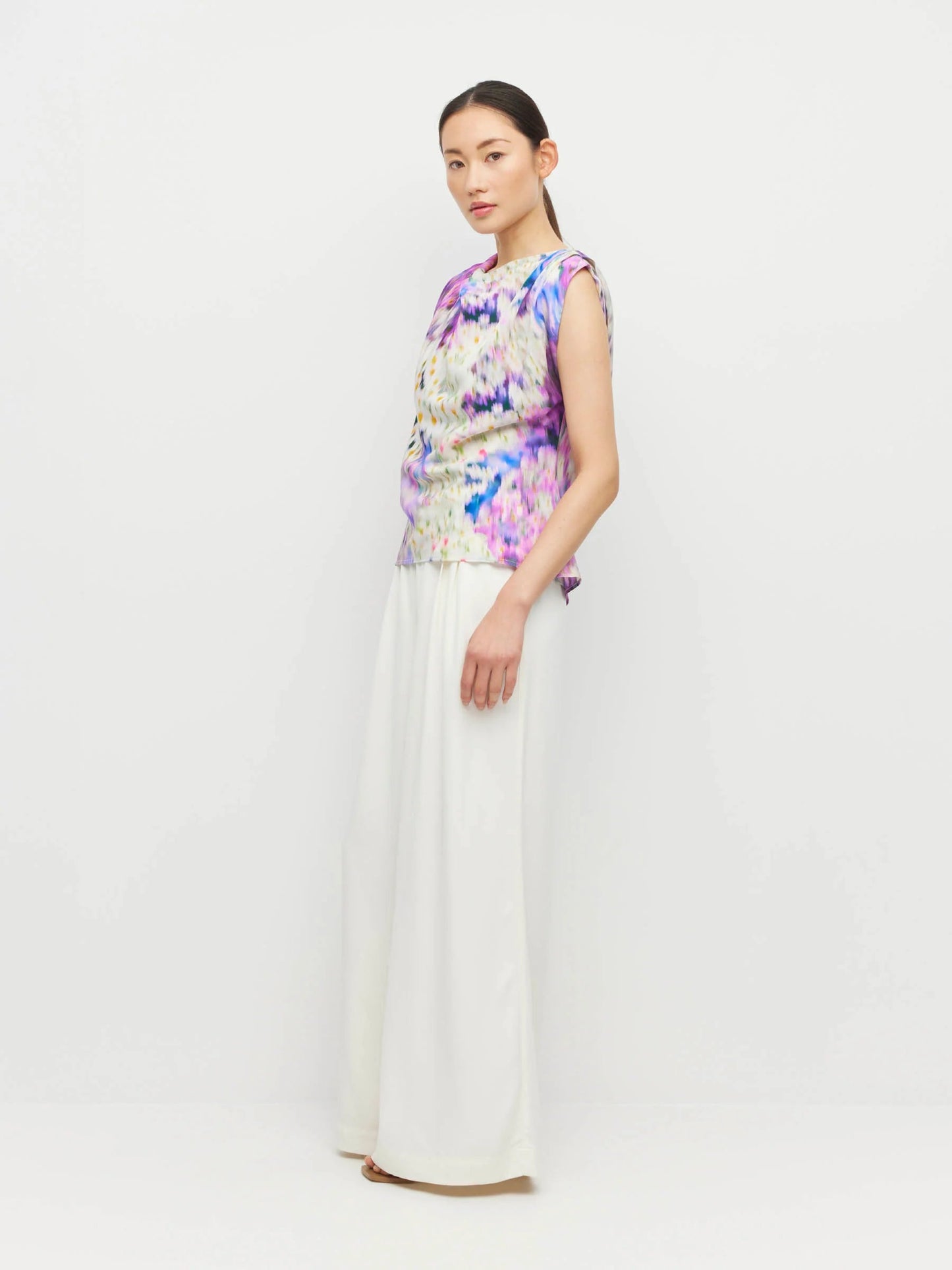 Juliette Hogan | Monaco Top (lavender mist silk CDC) | Aster | Palm Boutique