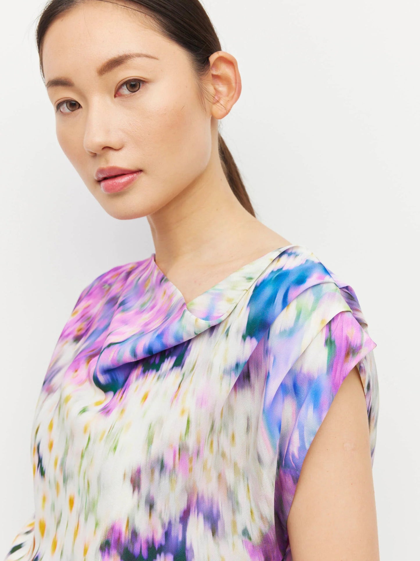 Juliette Hogan | Monaco Top (lavender mist silk CDC) | Aster | Palm Boutique