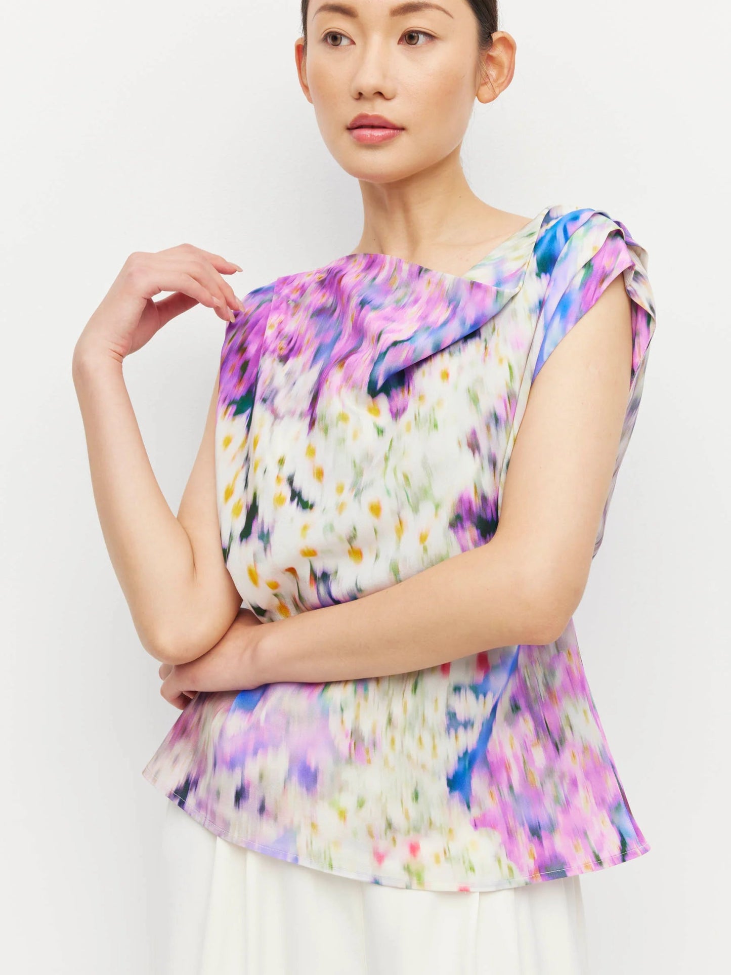 Juliette Hogan | Monaco Top (lavender mist silk CDC) | Aster | Palm Boutique