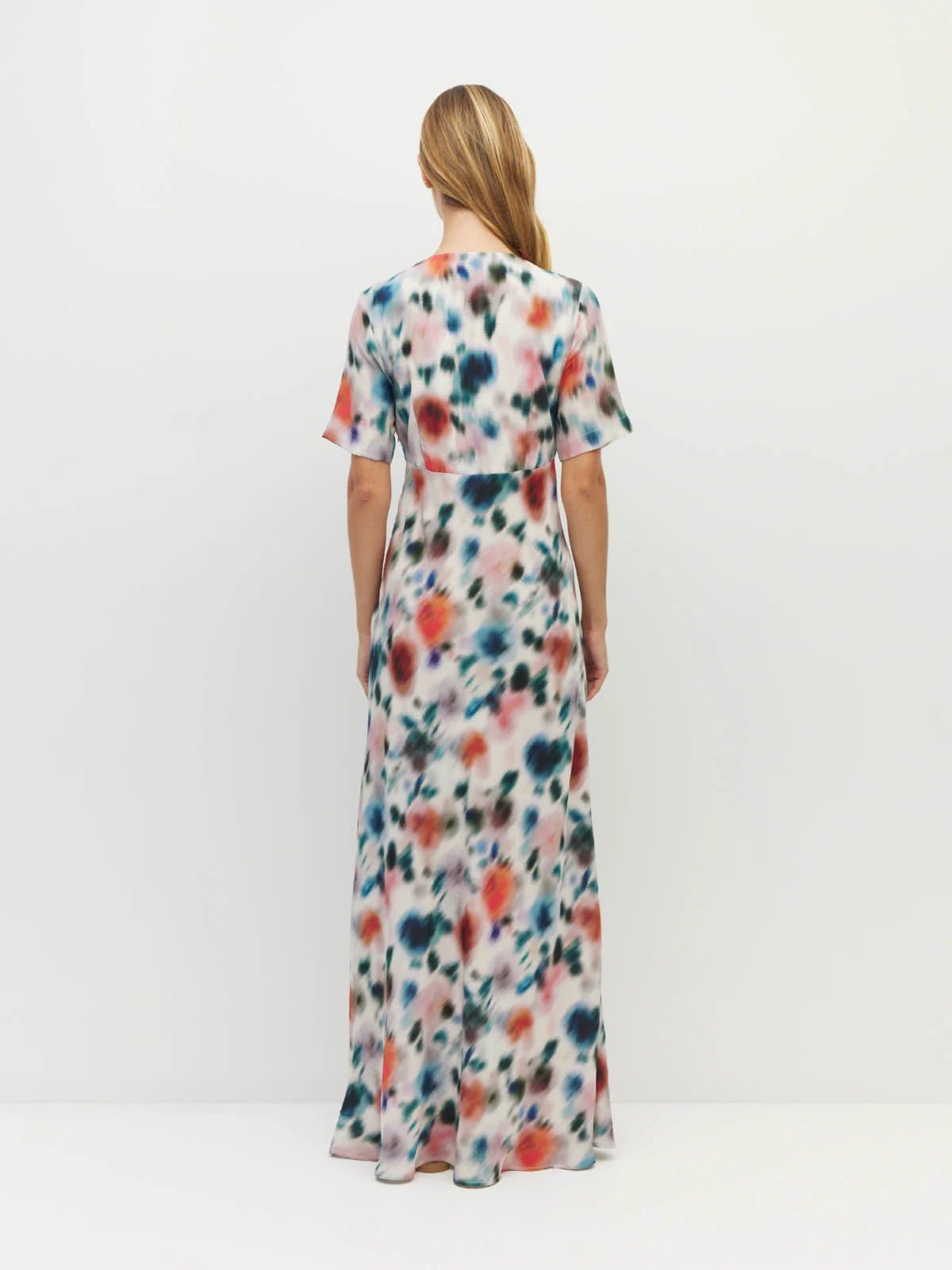 Juliette Hogan | Spencer Dress ( Rosette Haze Silk CDC) Morning Light | Palm Boutique