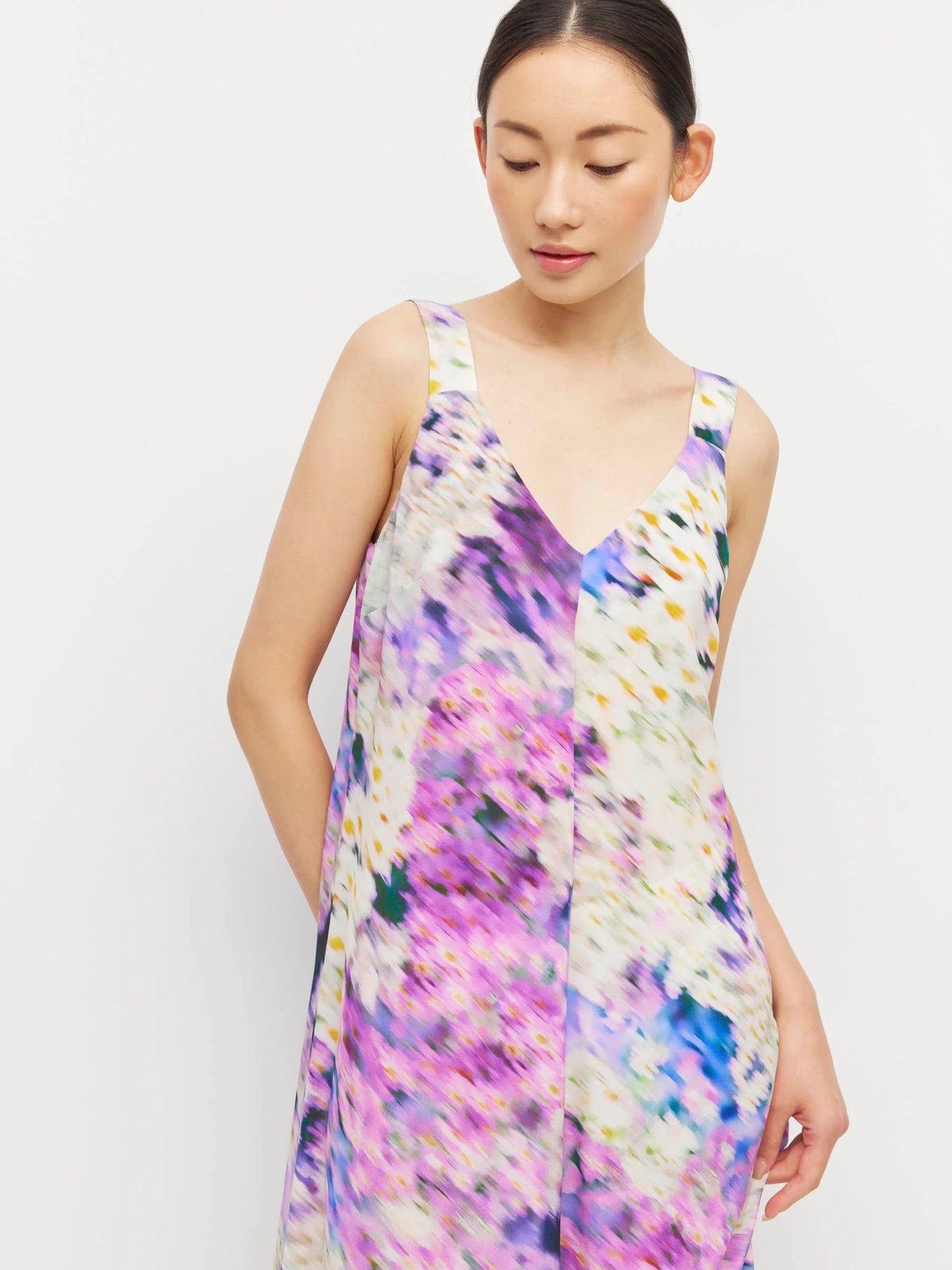Juliette Hogan | Violetta Dress (lavender mist silk CDC) | Aster | Palm Boutique