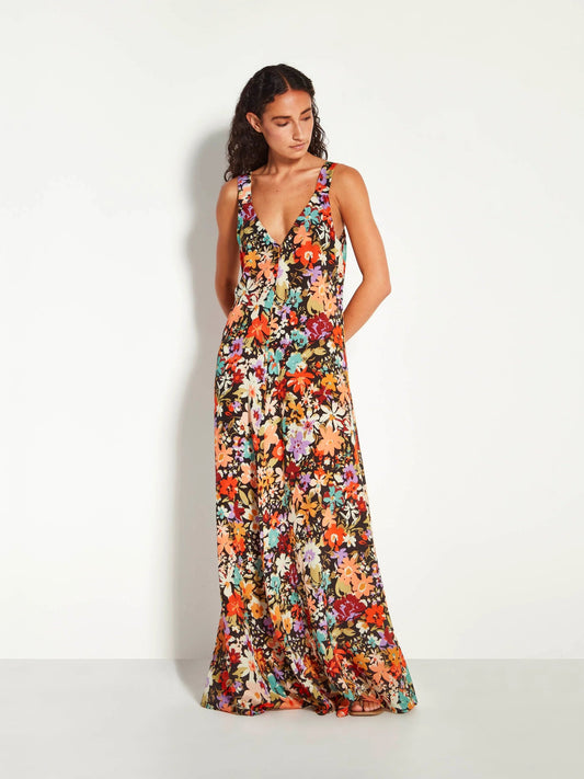 Juliette Hogan | Violetta Dress (Petal Parade Silk CDC) | Ember | Palm Boutique