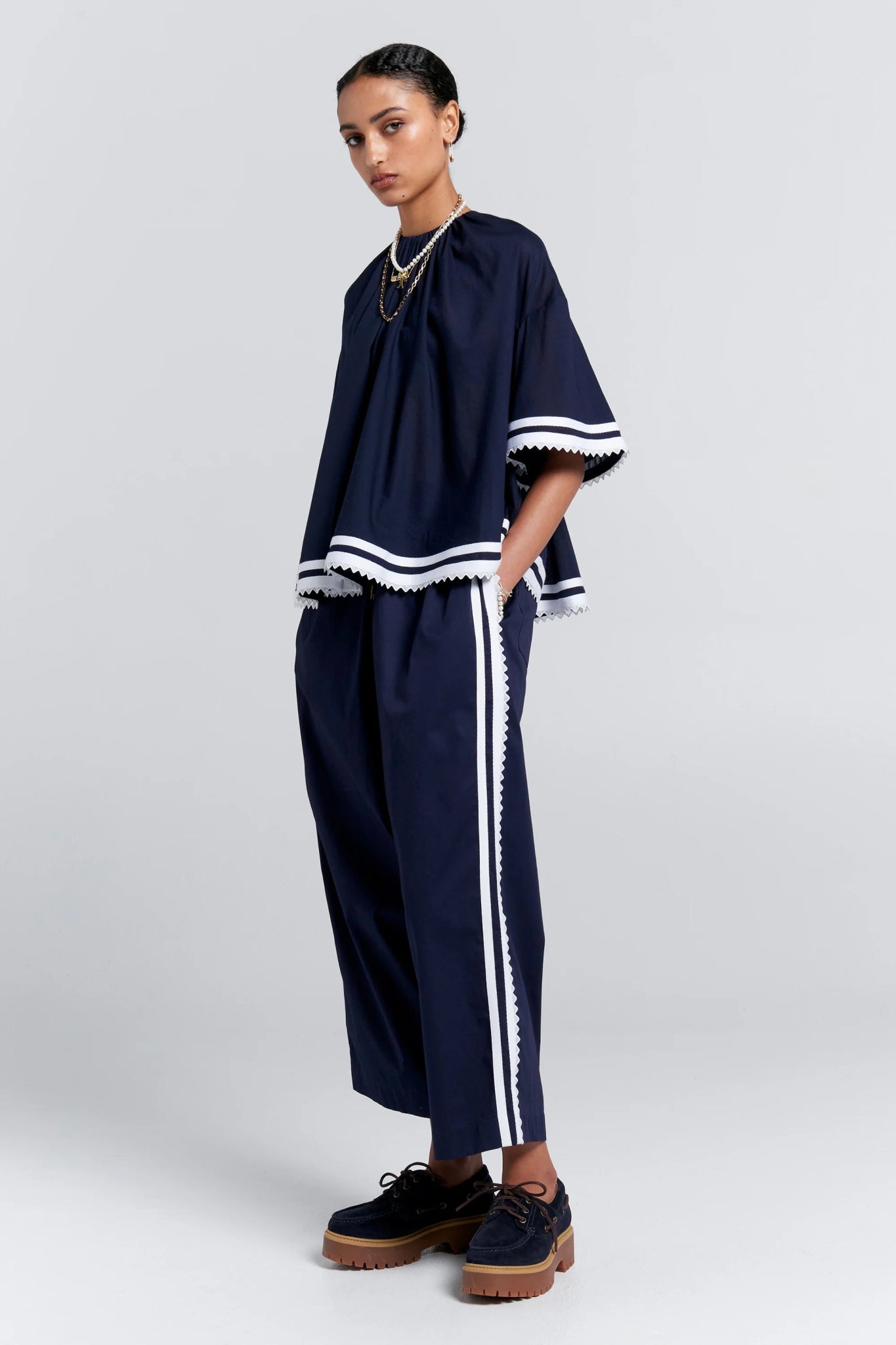 Karen Walker | Boat Pants | Navy | Palm Boutique