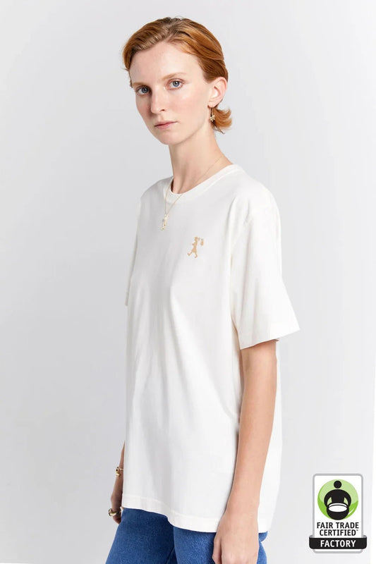Karen Walker | Classic Cotton T.Shirt | Ecru | Palm Boutique