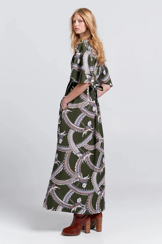 Karen Walker | Jamboree Dress | Olive Multi | Palm Boutique