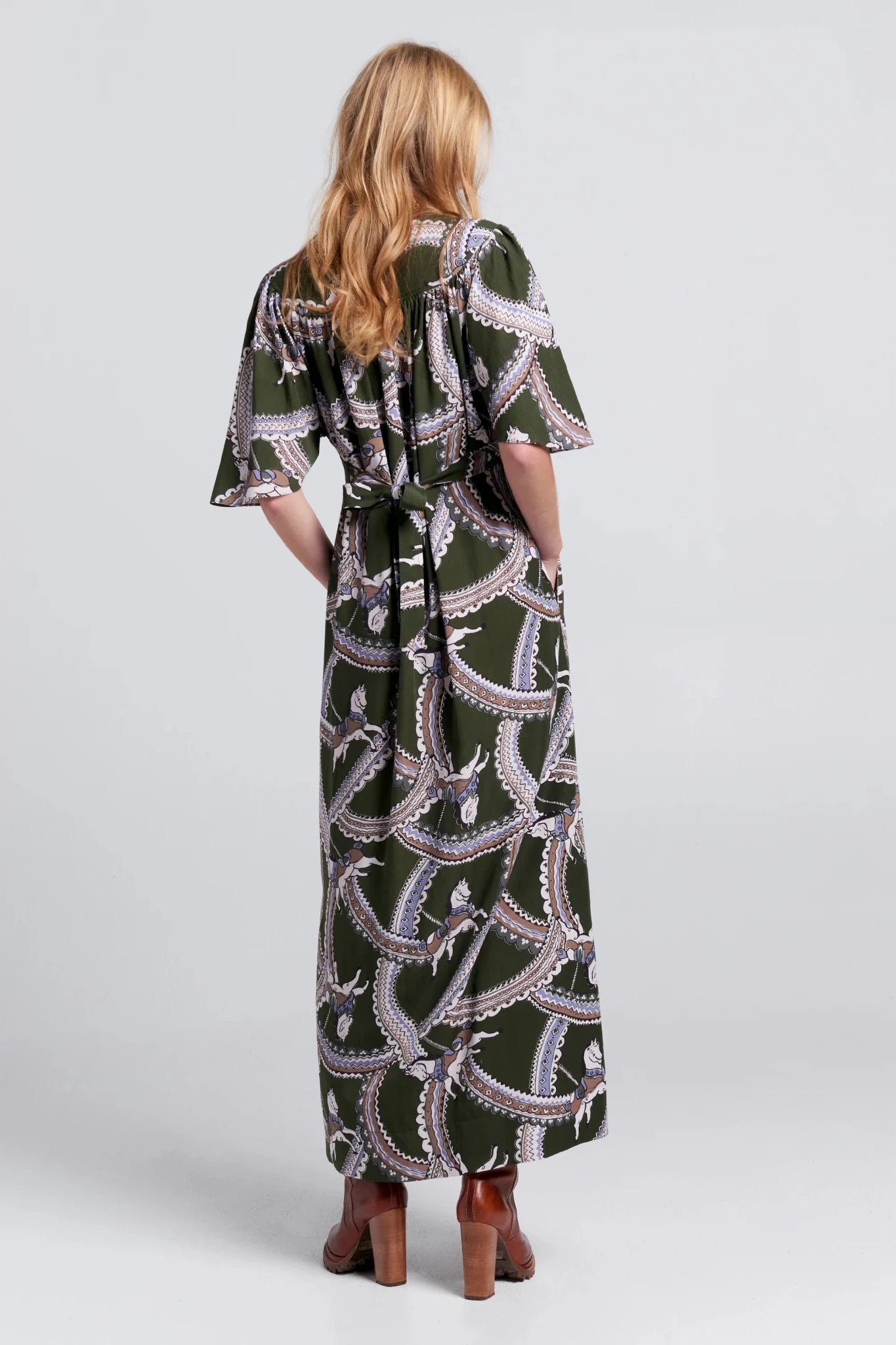 Karen Walker | Jamboree Dress | Olive Multi | Palm Boutique