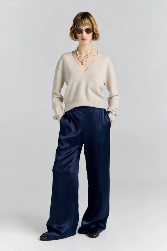Karen Walker | Palazzo Lounge Pants | Royal Navy | Palm Boutique