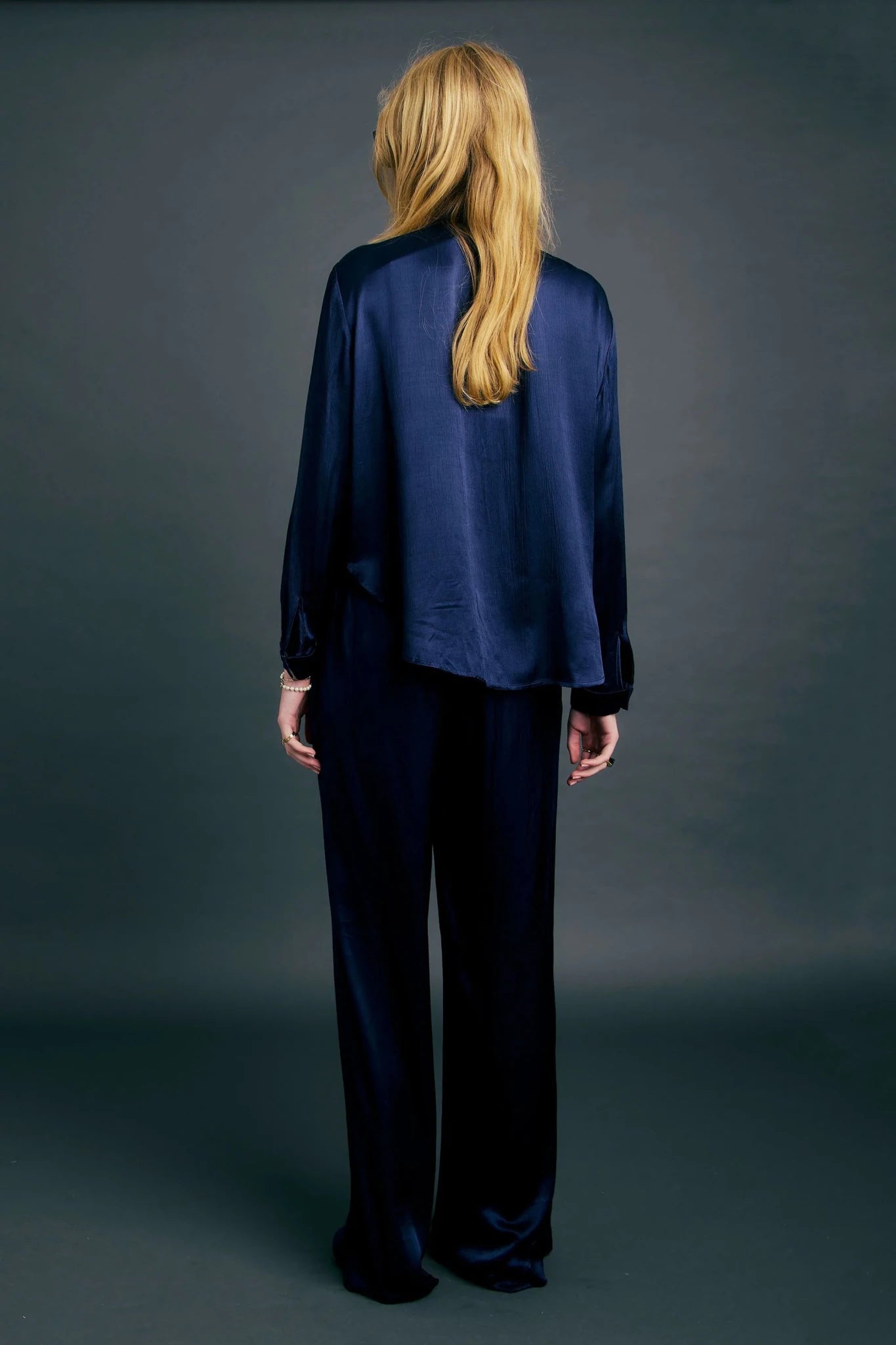 Karen Walker | Palazzo Lounge Pants | Royal Navy | Palm Boutique
