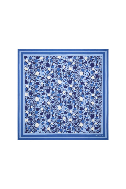 Karen Walker | Perfect Day Classic Silk Scarf | Blue | Palm Boutique