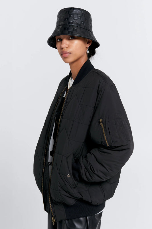 Karen Walker | Quilted Bomber Jacket | Black | Palm Boutique