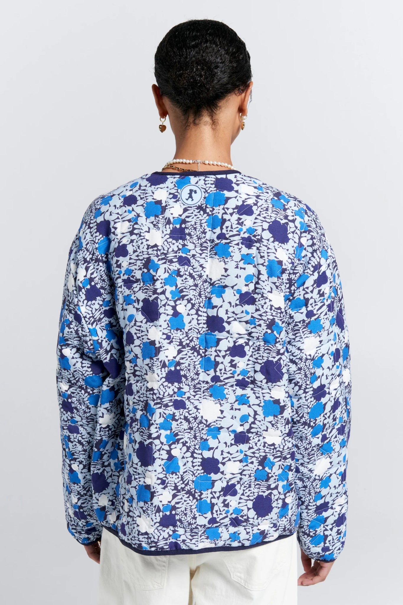Karen Walker | Quilted Drift Jacket | Blue Multi | Palm Boutique