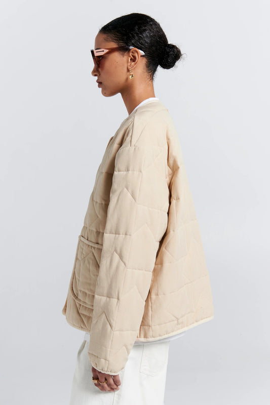 Karen Walker | Quilted Drift Jacket | Natural | Palm Boutique