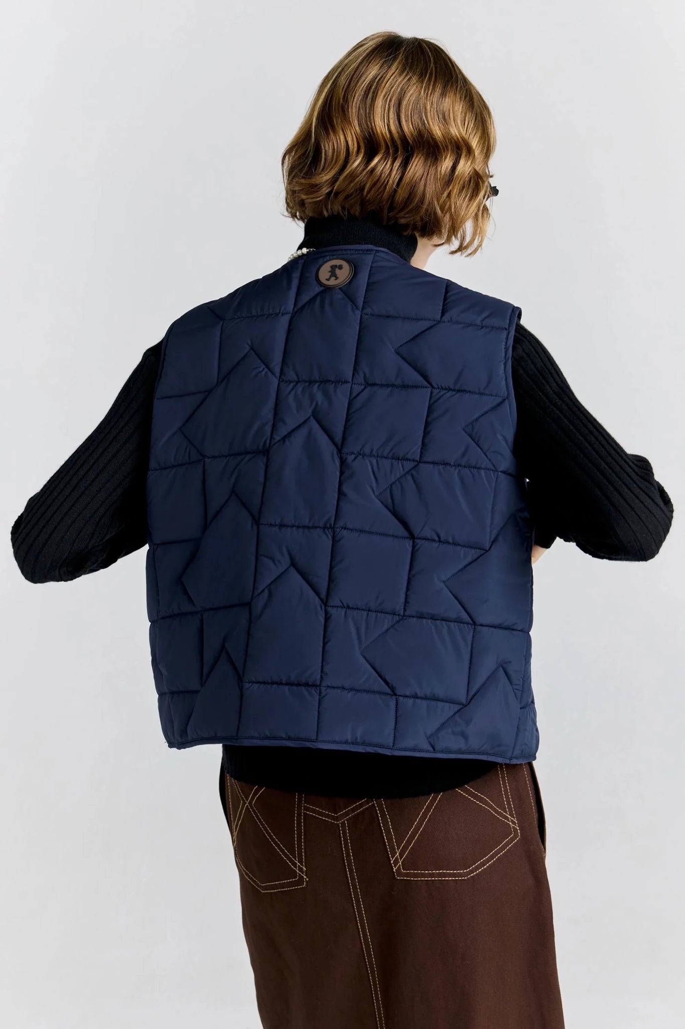 Karen Walker | Quilted Drift Vest | Navy | Palm Boutique