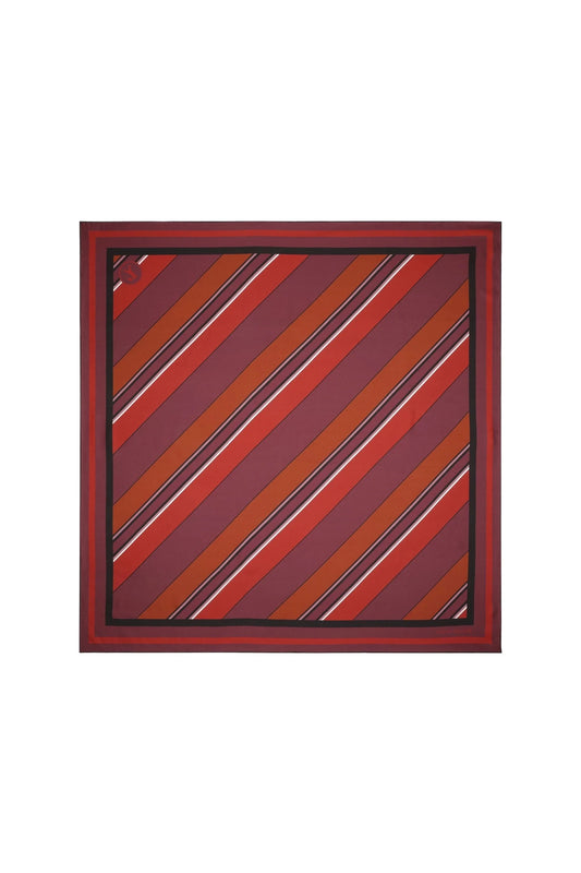 Karen Walker | Stripe Classic Scarf | Plum | Palm Boutique