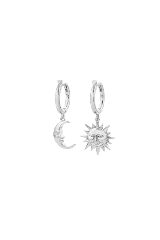 Karen Walker | Sun & Moon Hoops | Stirling Silver | Palm Boutique
