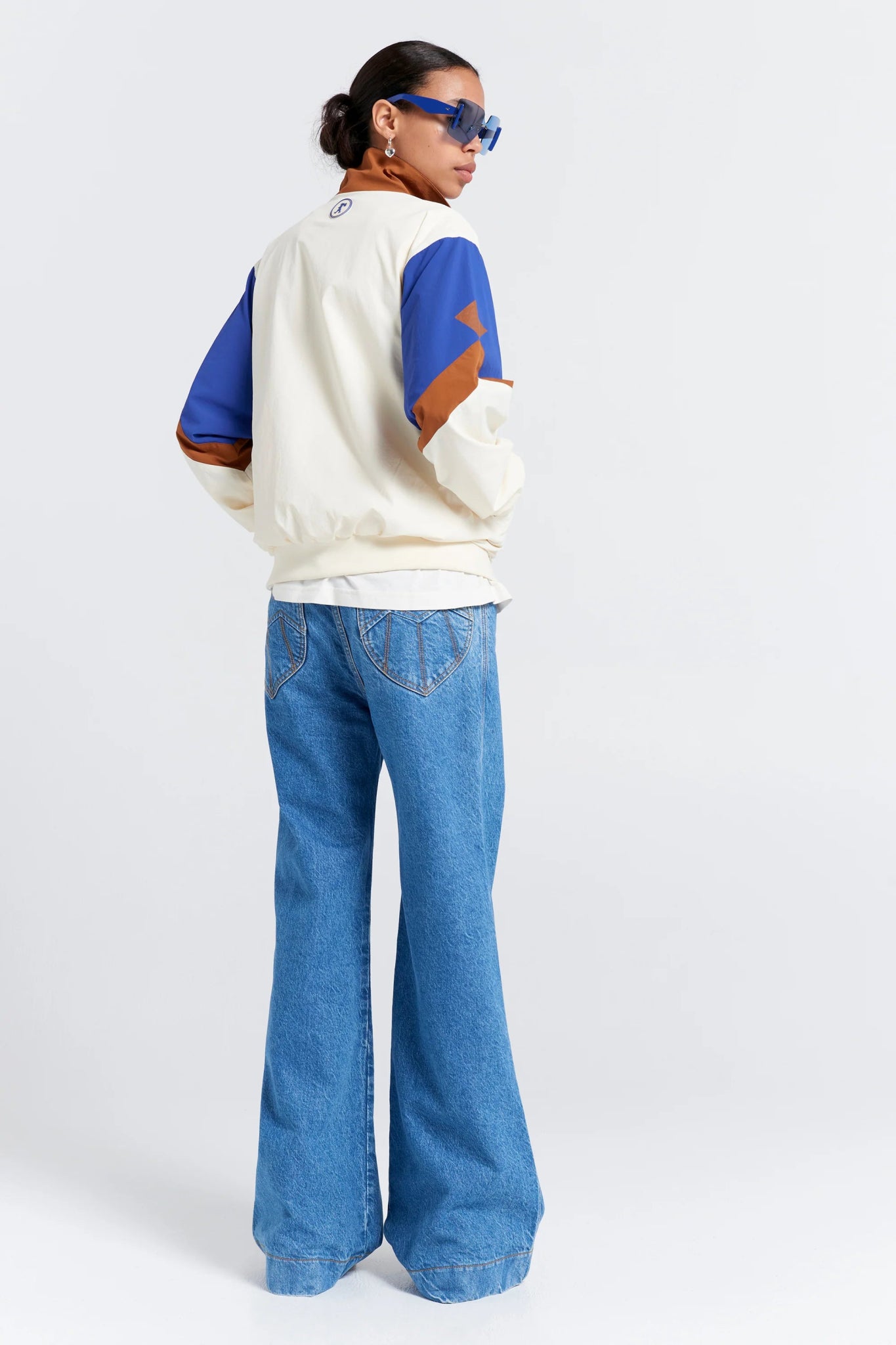 Karen Walker | Walker Track Jacket | Cream Multi | Palm Boutique