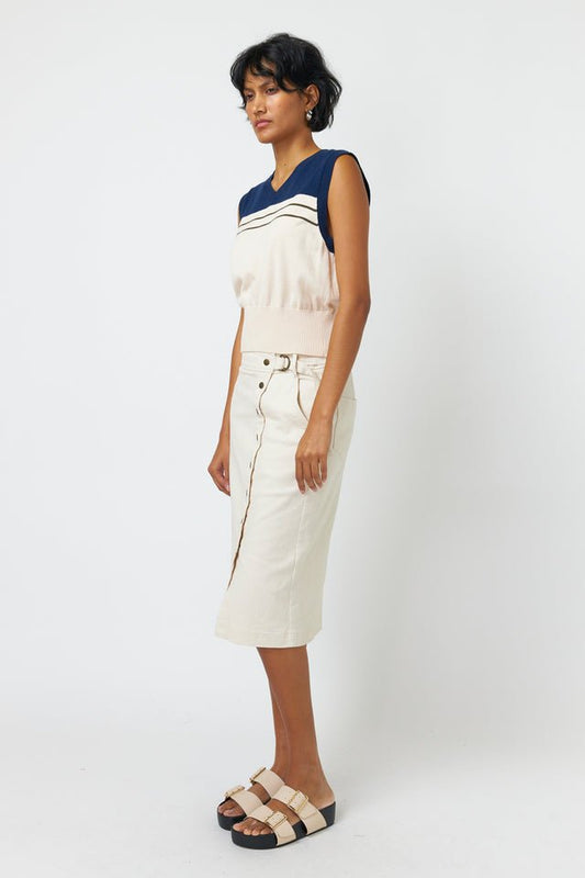 Kate Sylvester | Explorer Vest | Ink Ivory | Palm Boutique