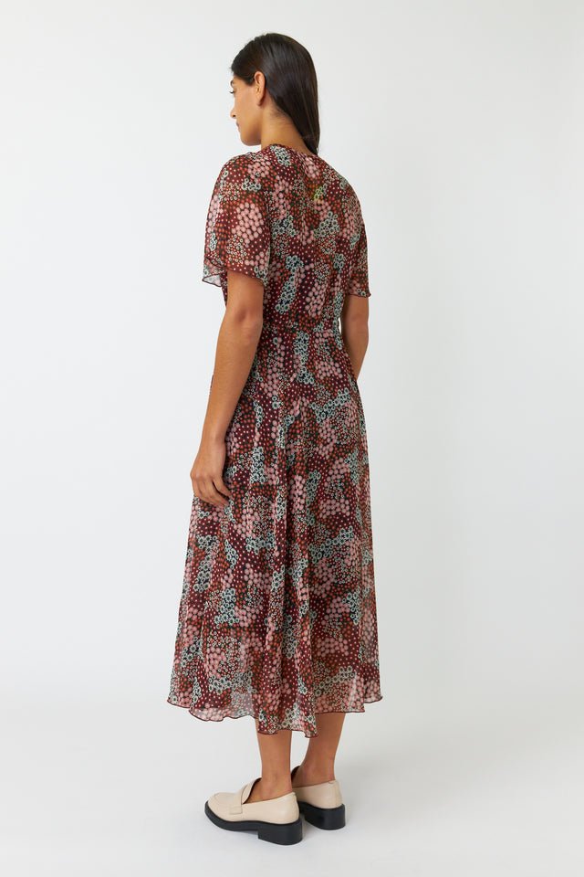 Kate Sylvester | Patchwork Floral Dress | Berry | Palm Boutique