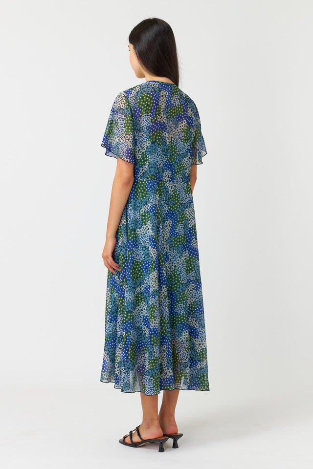 Kate Sylvester | Patchwork Floral Dress | Blue | Palm Boutique