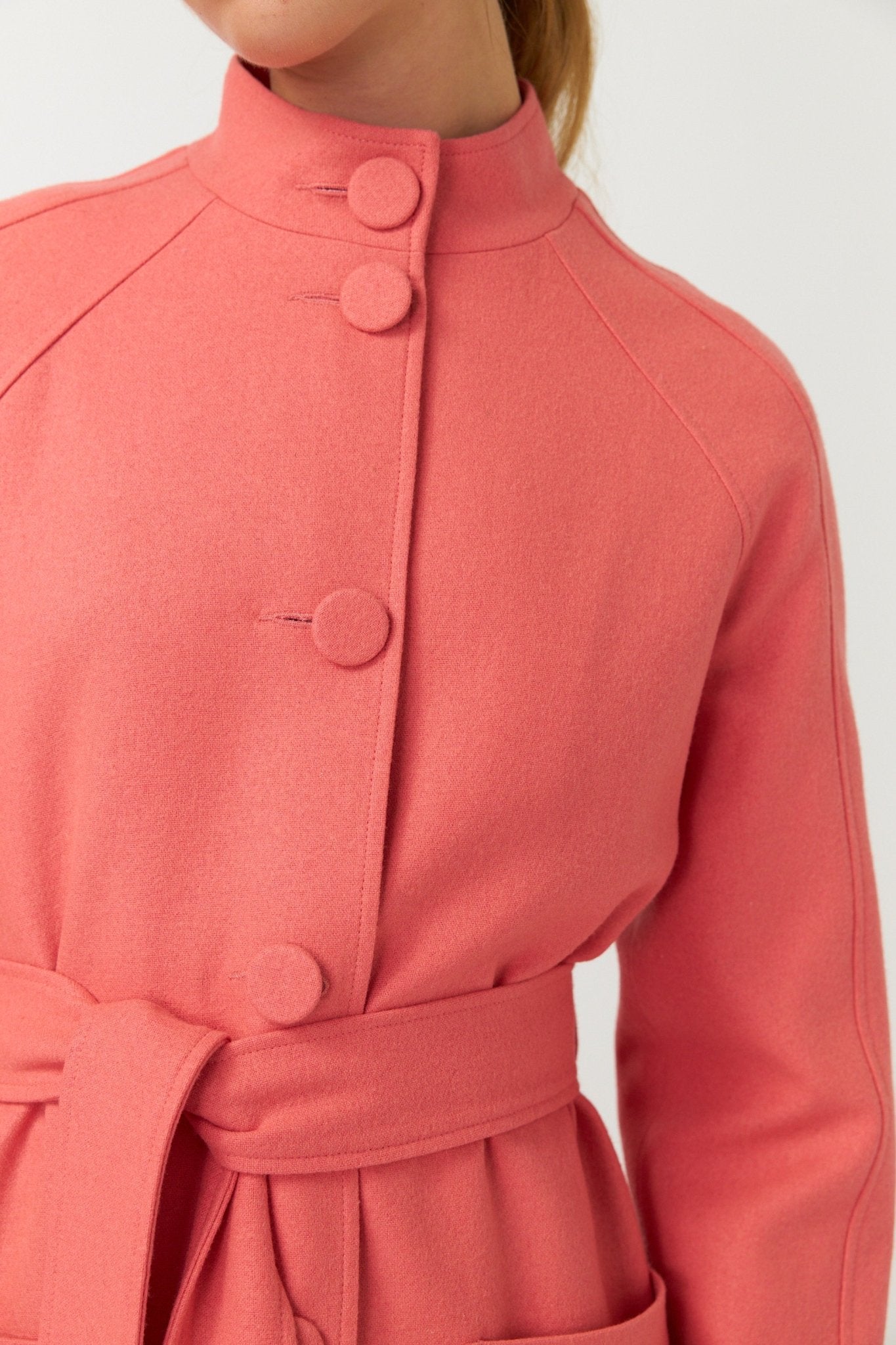 Kate Sylvester | Quincy Coat | Coral | Palm Boutique