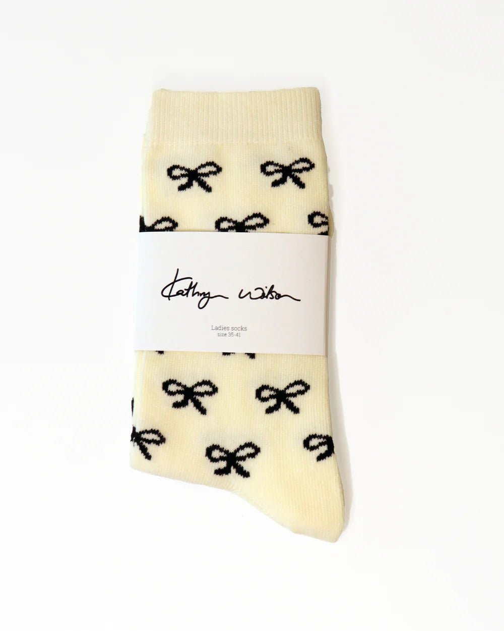 Kathryn Wilson | Heart Sock | Cream/Black | Palm Boutique
