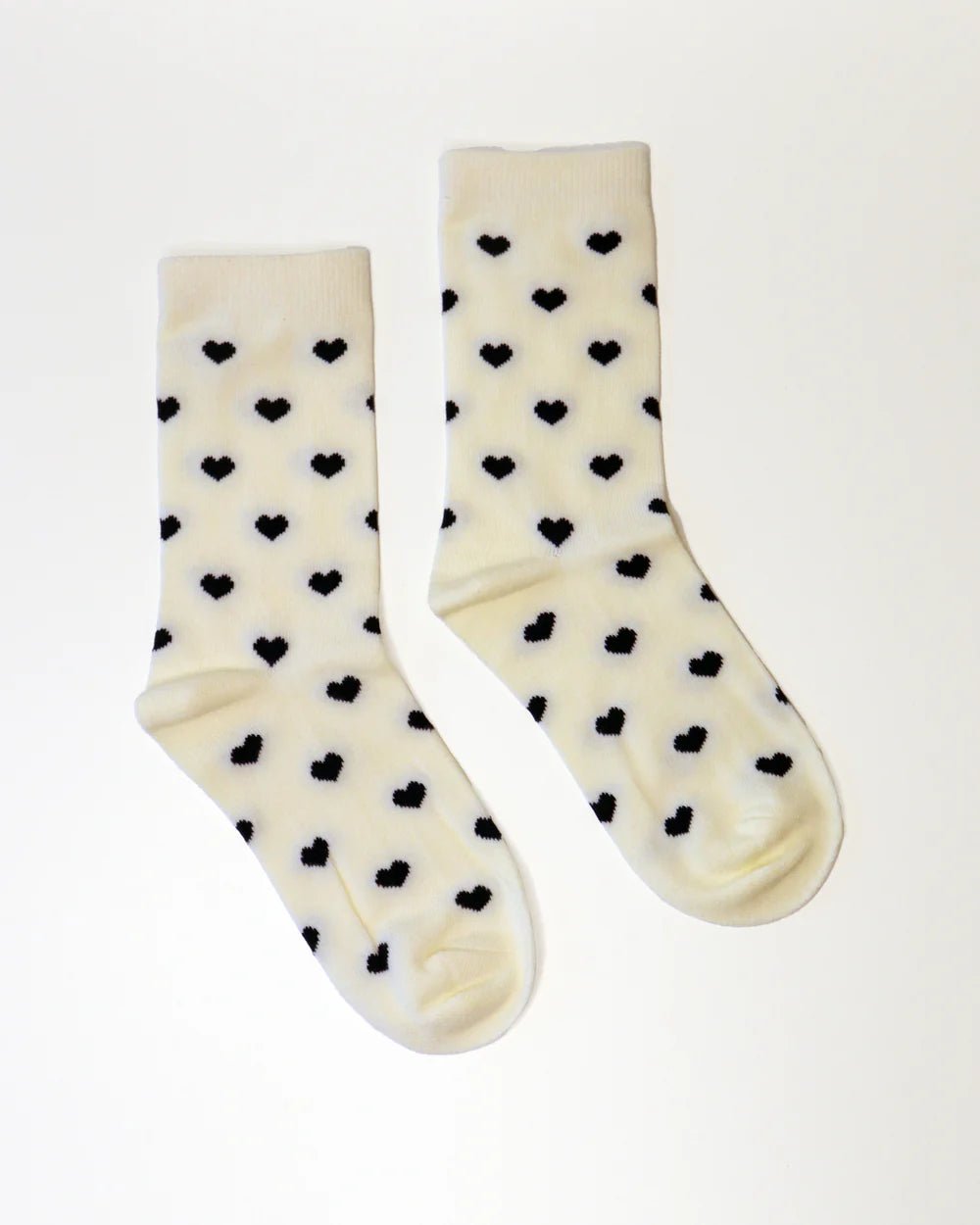 Kathryn Wilson | Heart Sock | Cream/Black | Palm Boutique