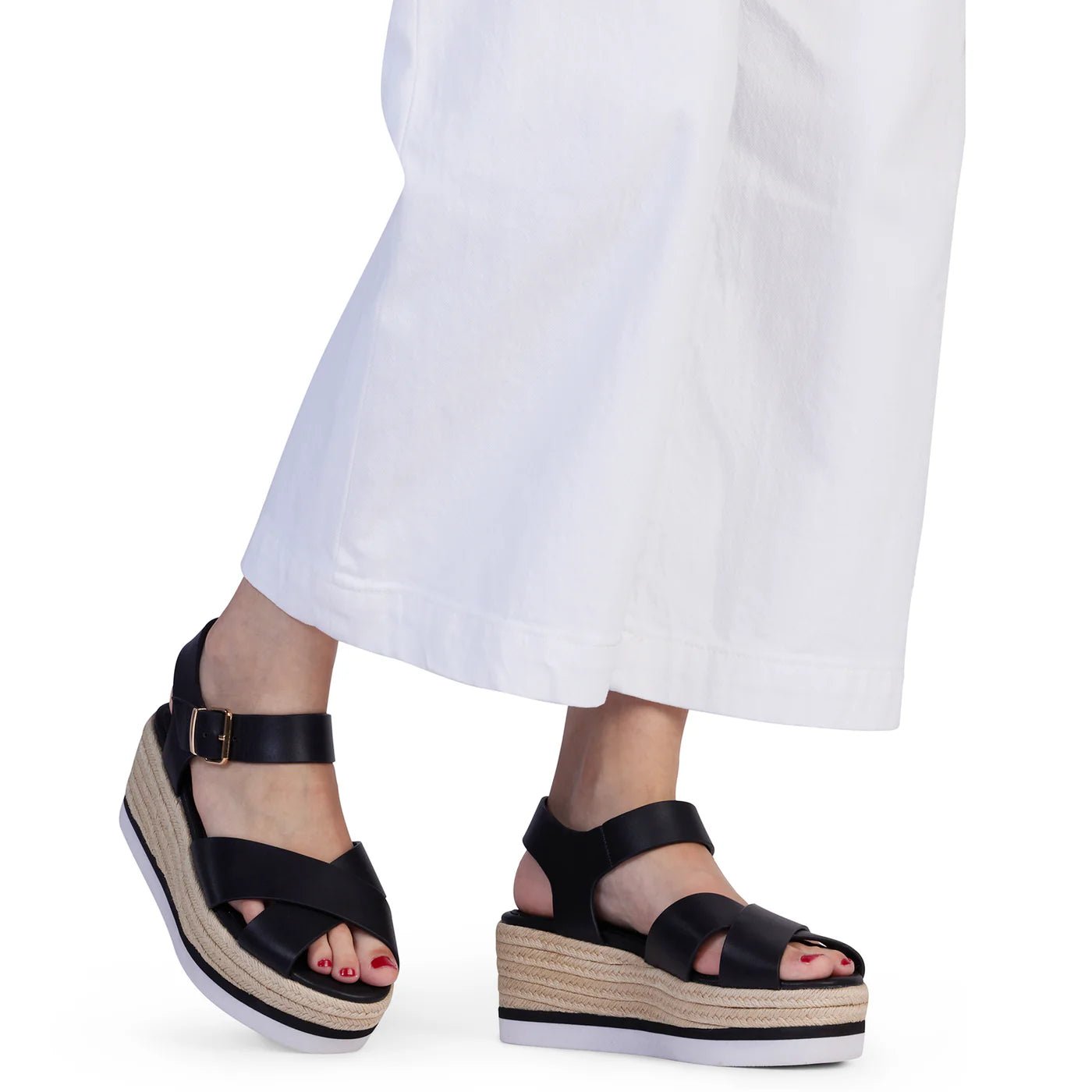Kathryn Wilson | Sally Sandal | Black Calf | Palm Boutique