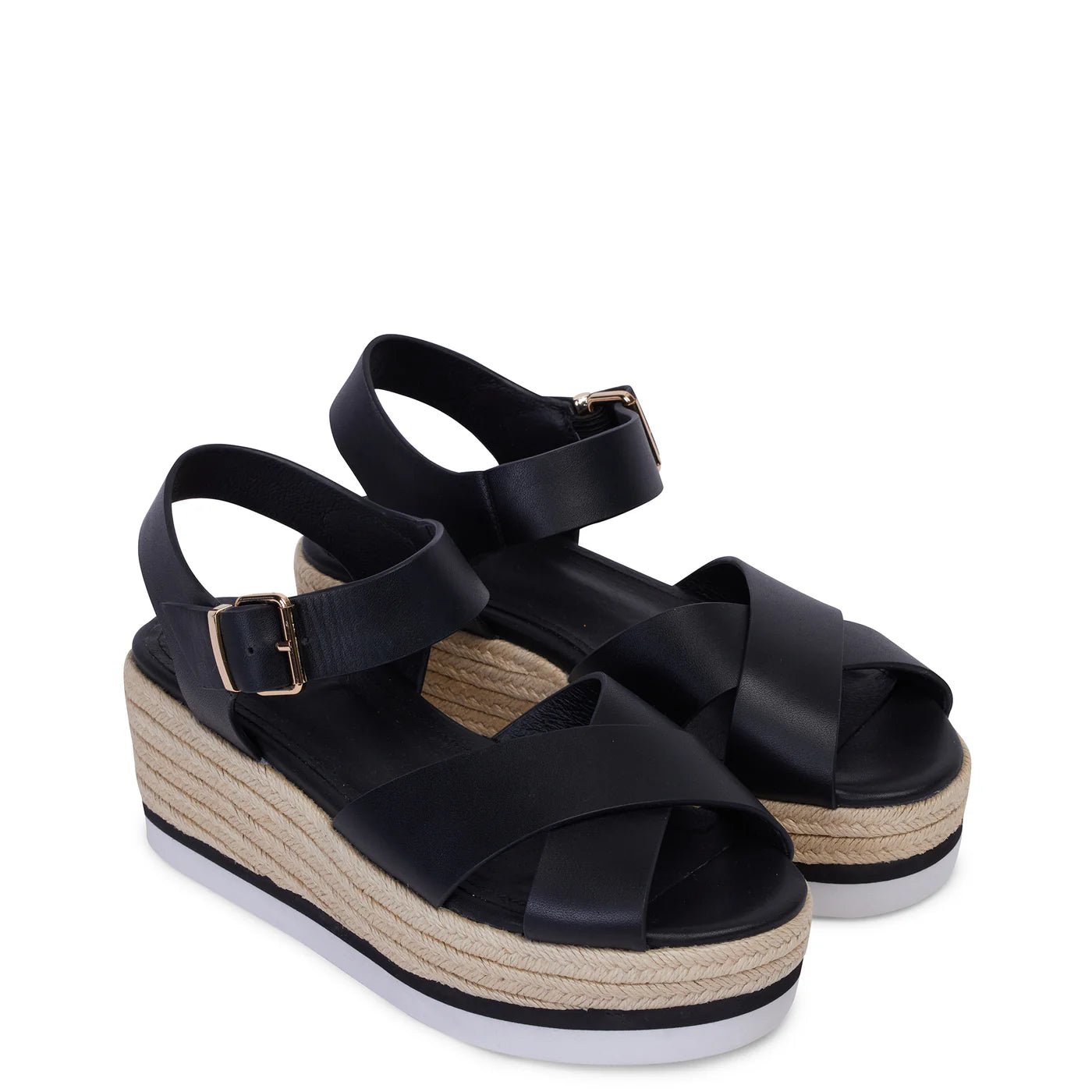Kathryn Wilson | Sally Sandal | Black Calf | Palm Boutique