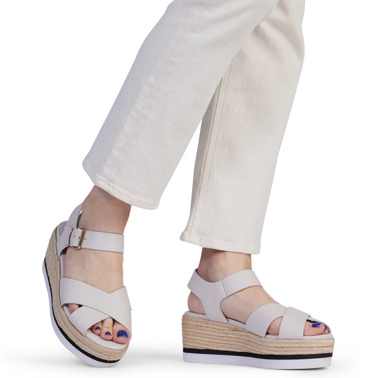 Kathryn Wilson | Sally Sandal | Stone Calf | Palm Boutique