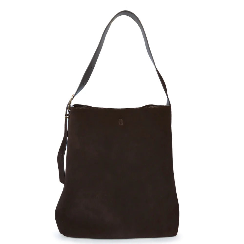 Kathryn Wilson | Tobi Tote | Chocolate Suede | Palm Boutique