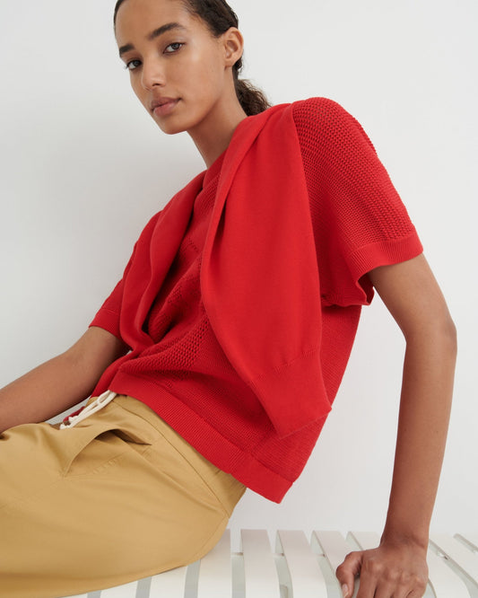 kowtow | Ariel Top | Poppy Red | Palm Boutique