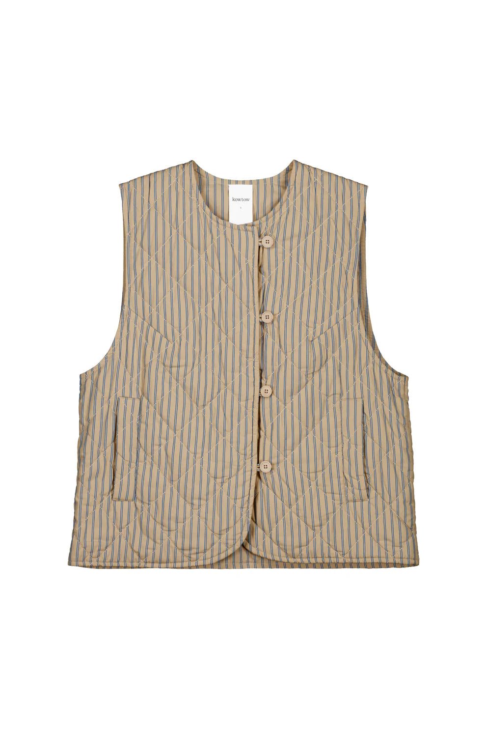 kowtow | Axis Vest | Double Pinstripe | Palm Boutique