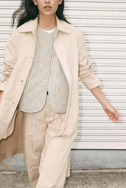 kowtow | Axis Vest | Double Pinstripe | Palm Boutique