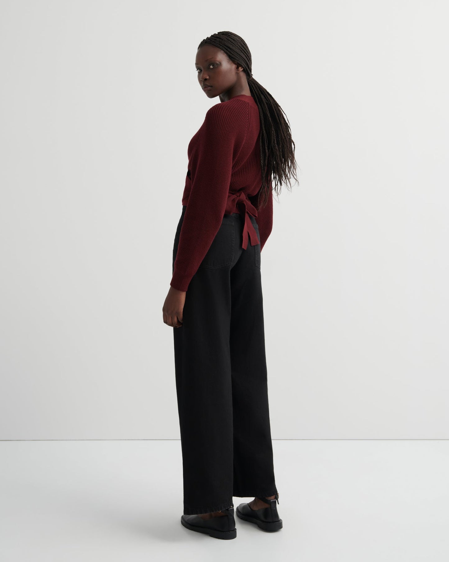 kowtow | Composure Cardi | Maroon | Palm Boutique