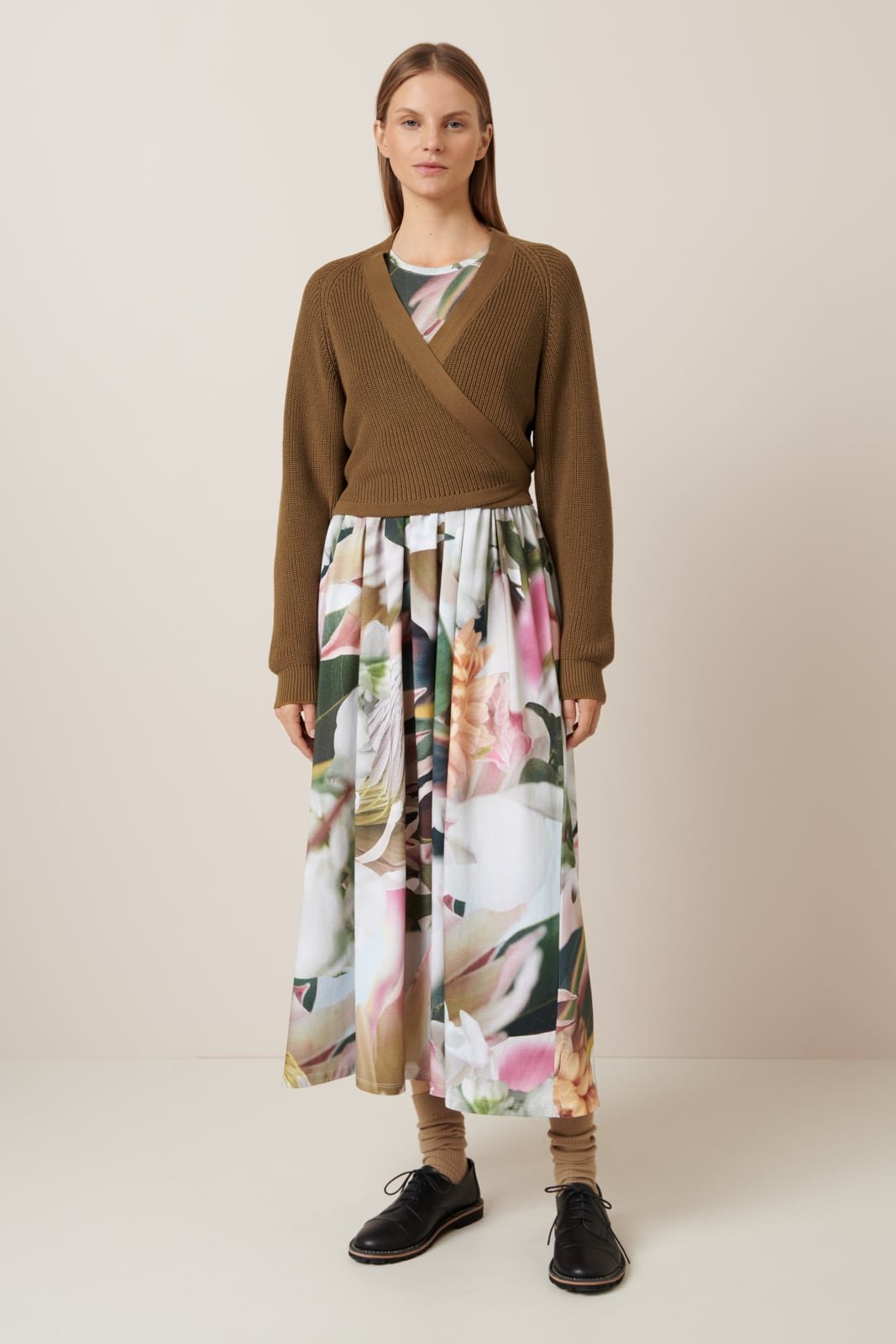 kowtow | Composure Cardigan | Dark Spice | Palm Boutique